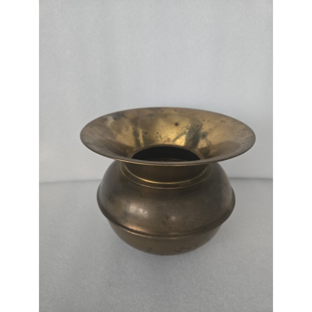 Vintage Norleans Brass Tobacco Spittoon Cuspidor Made In England Decoration‎ VGT
